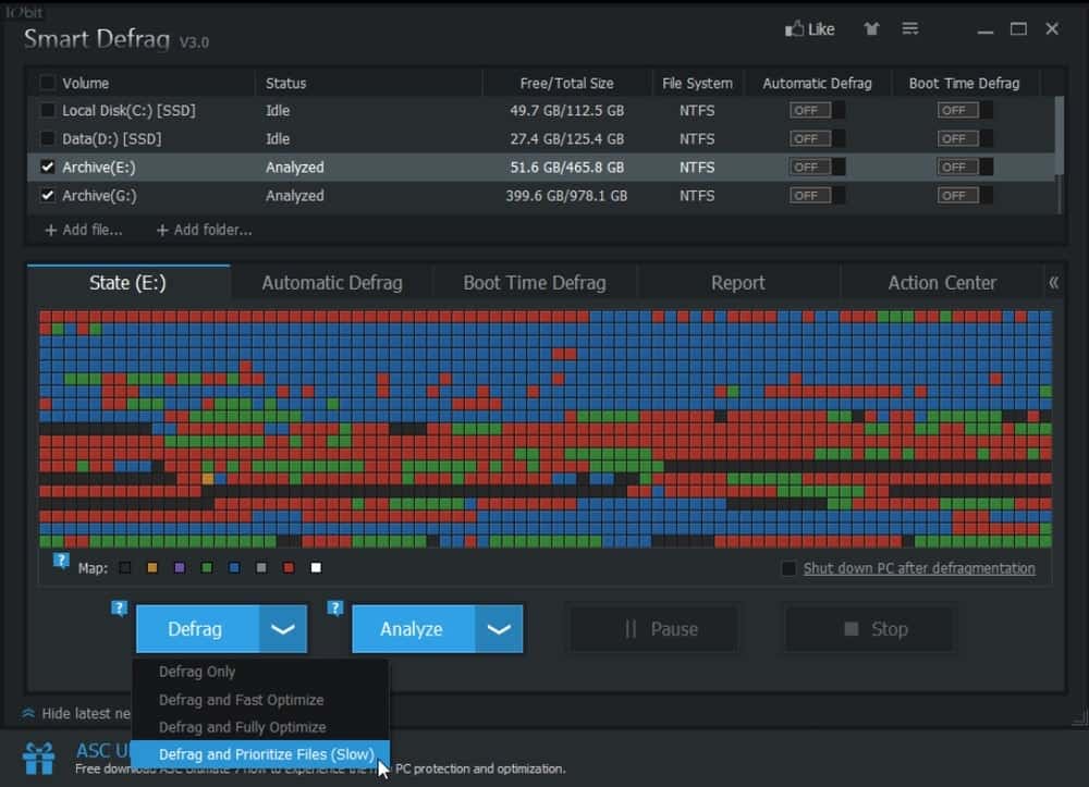 smart defrag