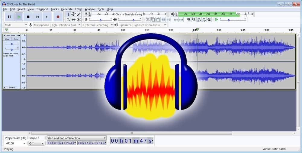 Audacity DAW Software