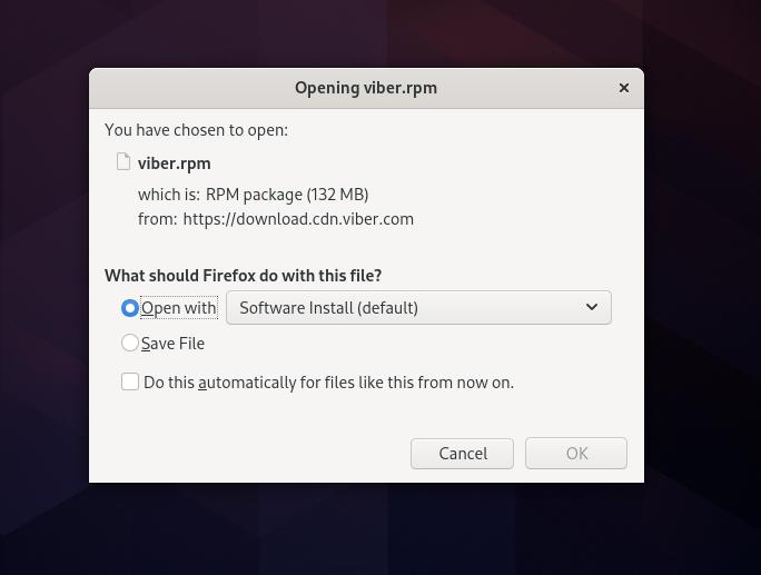 download Viber on Fedora Linux