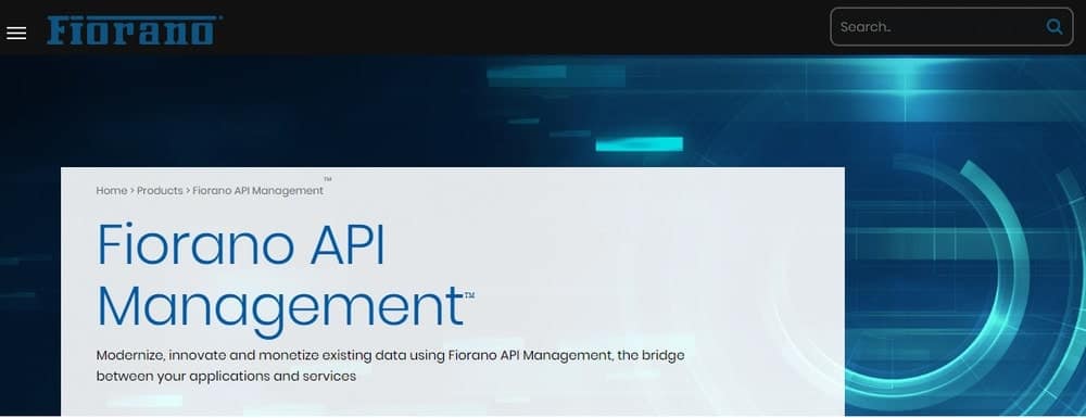 Fiorano API Management tool