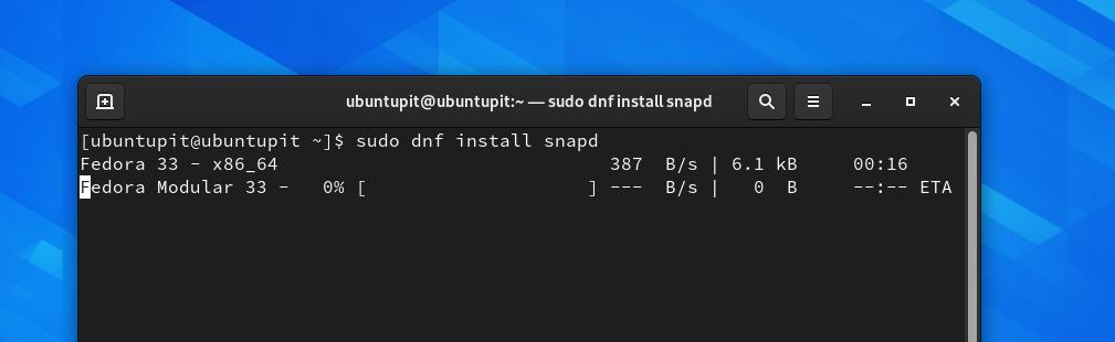 install snapd on Fedora