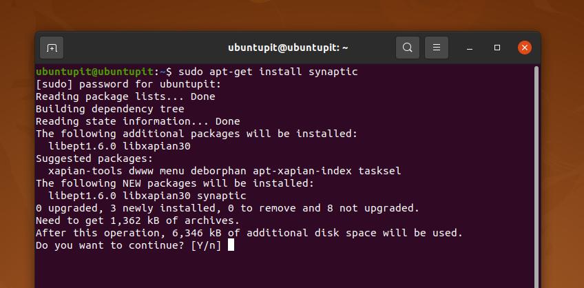 install synaptic on ubuntu