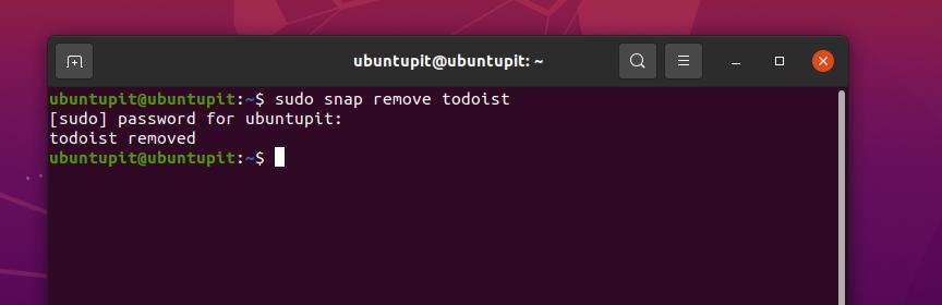 remove todoist from Linux via snap