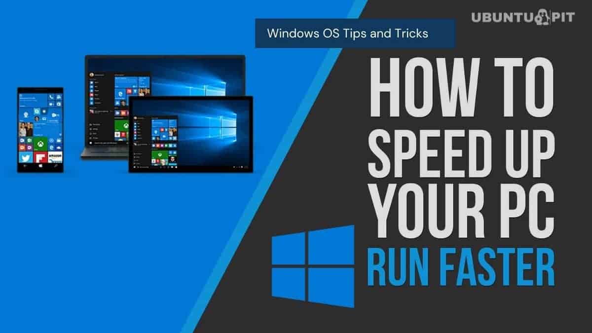 windows 10 speed up pc