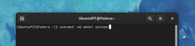 adding new user to wheel group in Fedora-how to add or create sudo user in linux