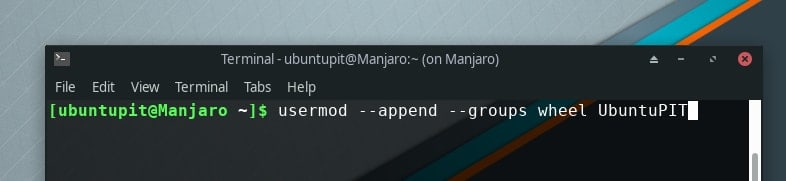 adding new user to wheel group in manjaro-how to add or create sudo user in linux