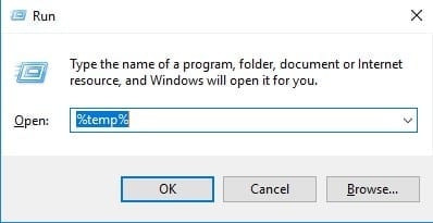 delete temp files