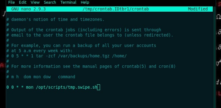 scheduling for crontab