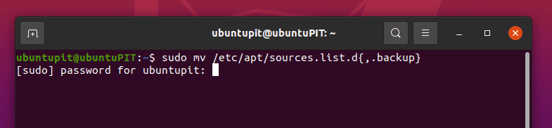 sudo mv /etc/apt/sources.list.d{,.backup}-W: Some index files failed to download