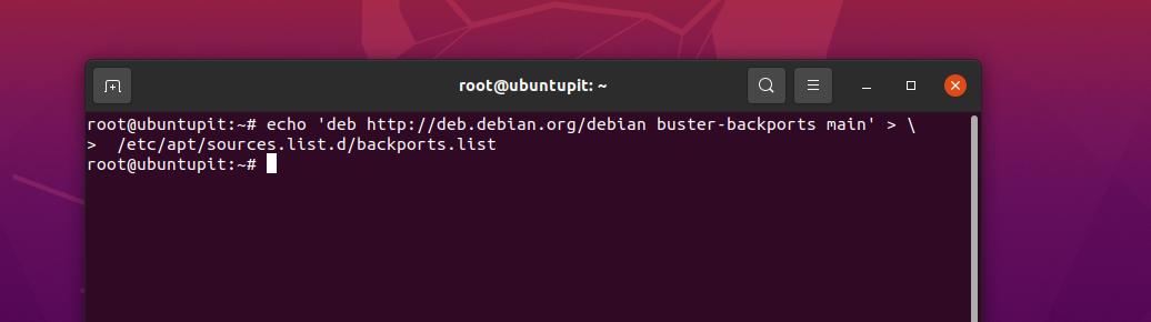 update repo on Debian for cockpit
