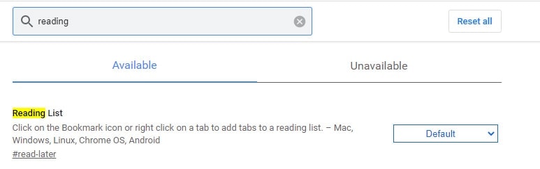 Create Reading List _ Chrome Flags