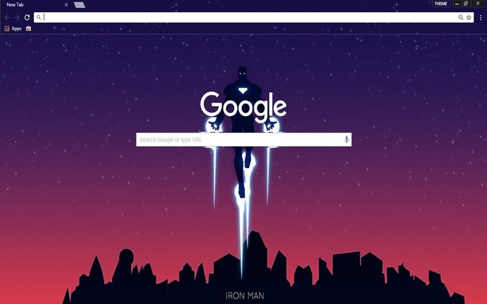 Iron Man Google Chrome Themes