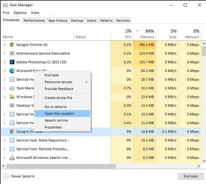 Open File Location