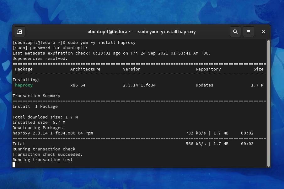 install HAproxy on Linux