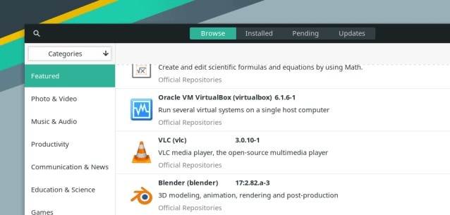 install VM on manjaro