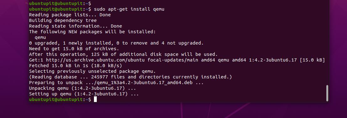 install qemu on Linux