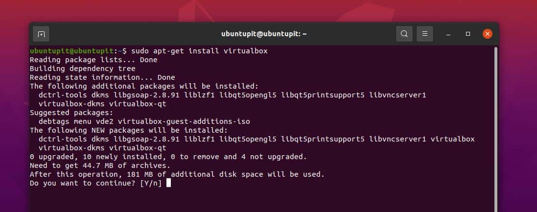 install virtualbox on ubuntu