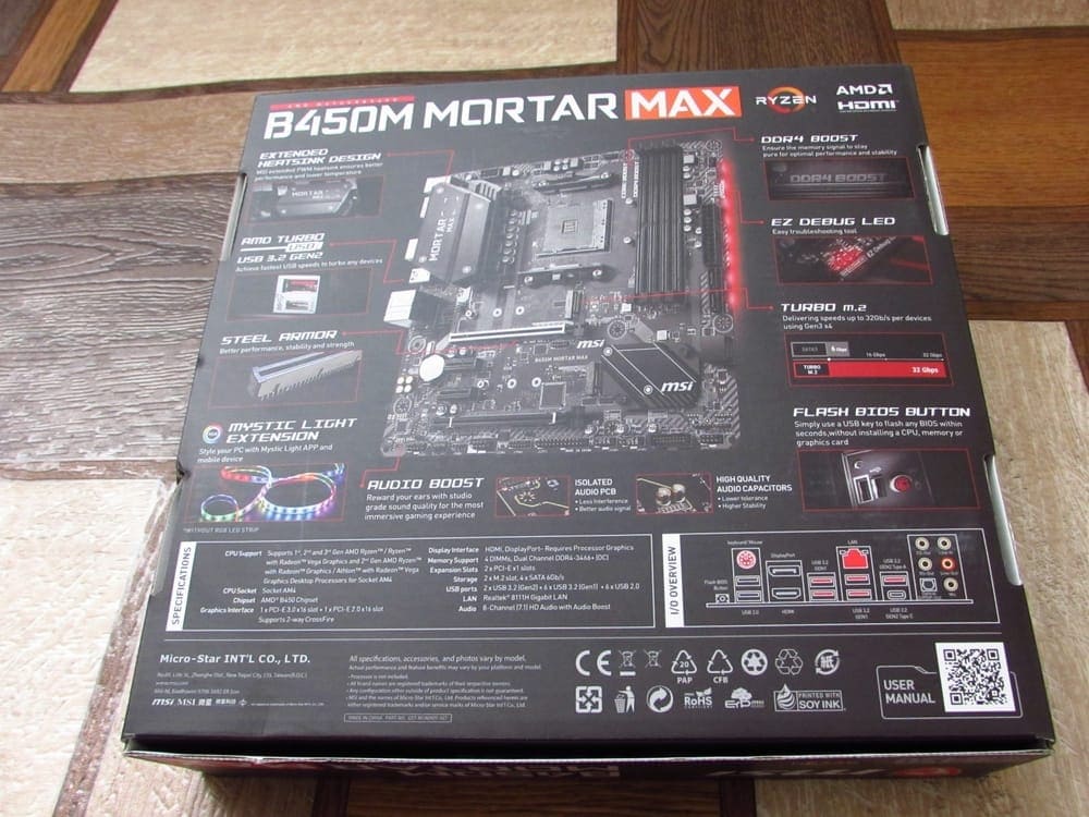 MSI B450M Mortar MAX