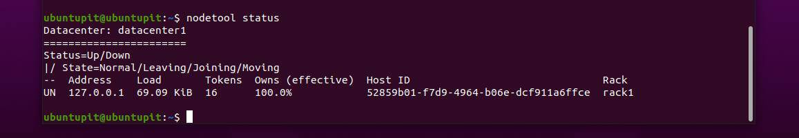 nodetool status