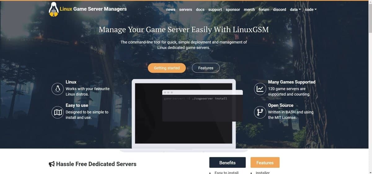 Linux Game Server Managers