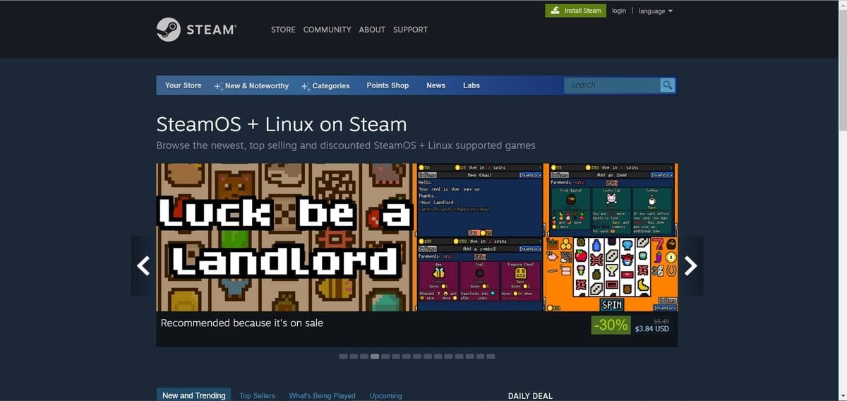 Steam-powered Linux Linux Gaming Websites