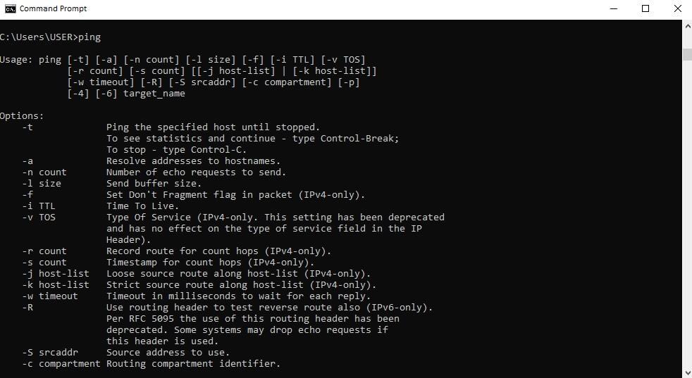 Test network connection