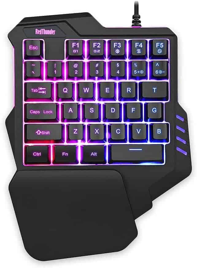 RedThunder One Handed Gaming Keyboard, best gaming keyboard