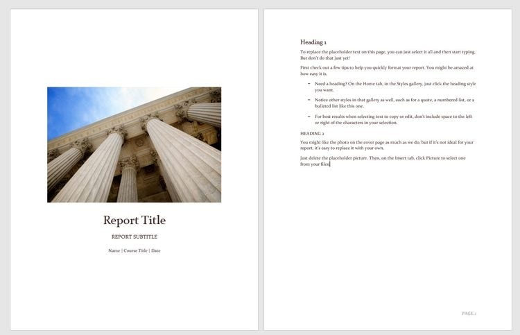 Student Report with Cover