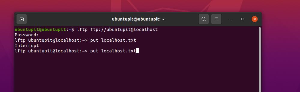 put localhost a file