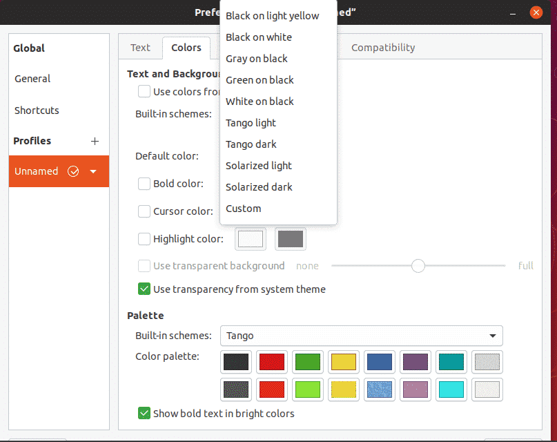 ubuntu theme terminal