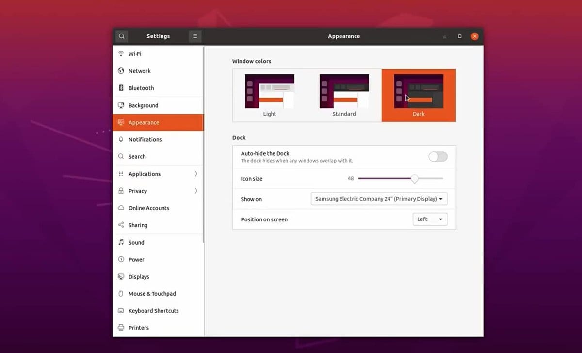 ubuntu theme view
