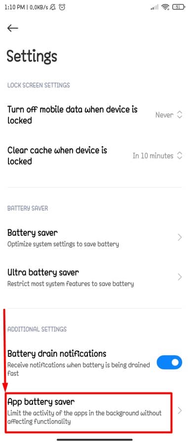 App Battery Saver on Your Android