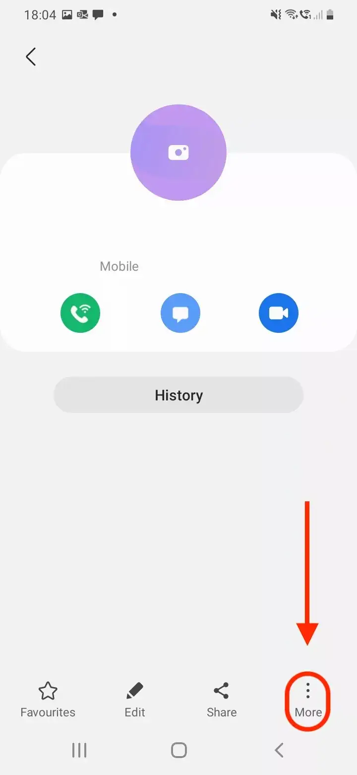Paramètres de l'application de contact sur votre Android-3