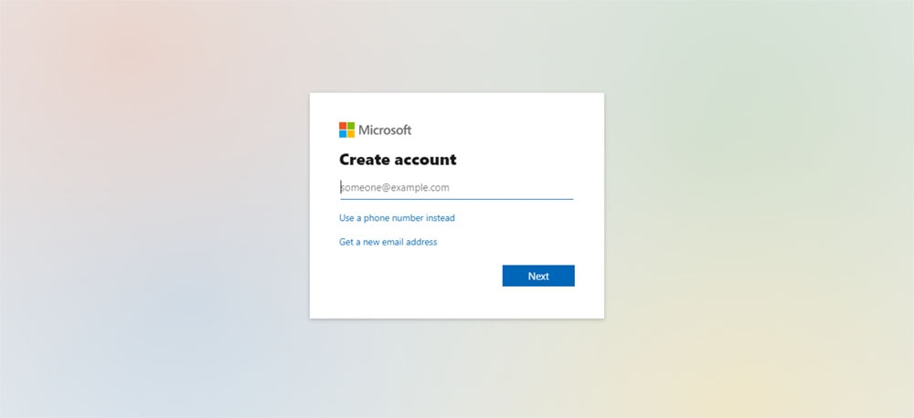 Create OneDrive Account