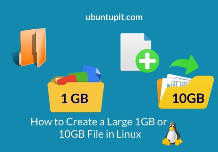 Create large file in Linux