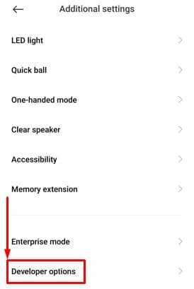 Developer option randomized MAC addresses