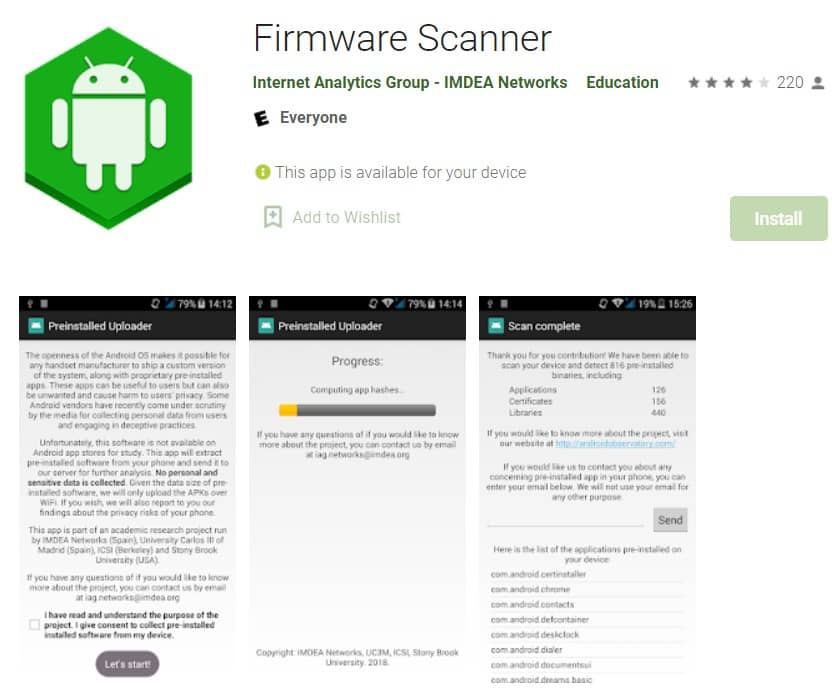 Firmware Scanner to Unroot