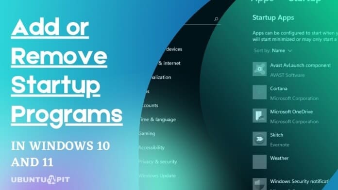 How to Add or Remove Startup Programs in Windows PC