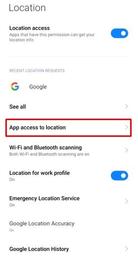 Manage App Access Location on Your Android