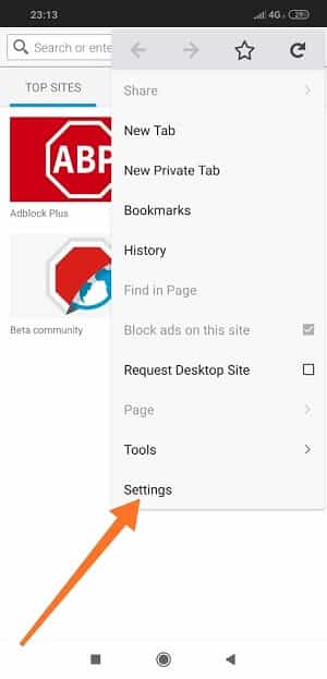 Paramètres-Adblocker