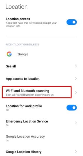 Numérisation Wi-Fi et Bluetooth sur votre Android