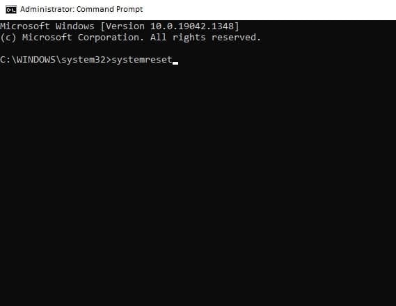 systemreset reinstall Windows without losing data
