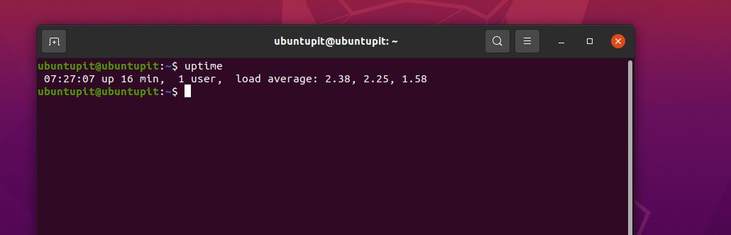 uptime server load