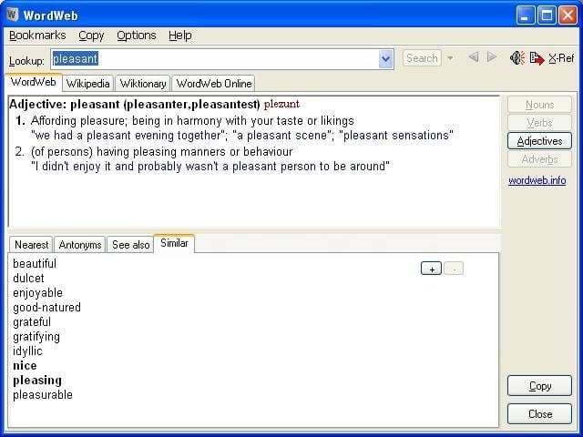 WordWeb Offline Dictionary for PC