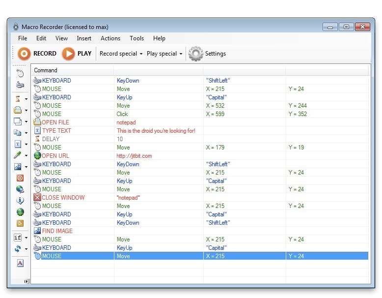 enregistreurs de macros jitbit pour windows