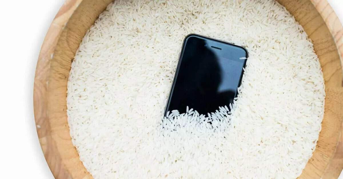 keep in the rice pot, fix a water damaged phone