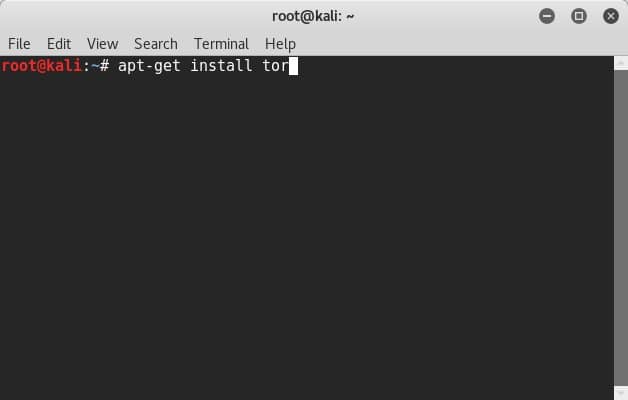 Tor Browser in Kali Linux