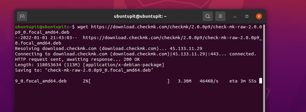 Checkmk download via wget