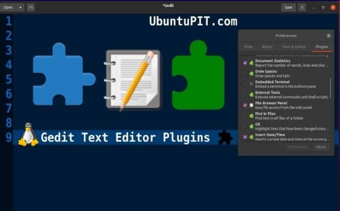 Gedit Text Editor Plugins