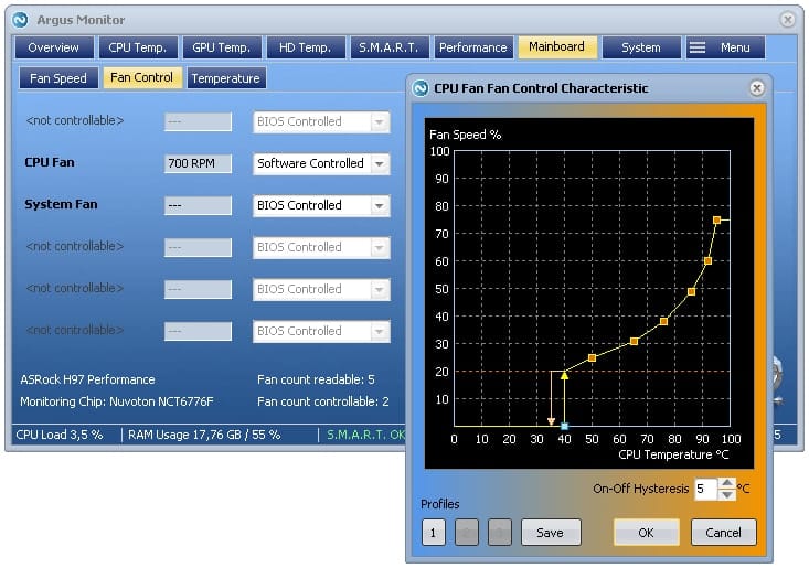 Argus Monitor Fan Control Software for Windows